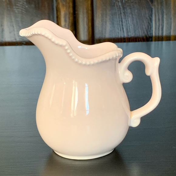 Nicole Miller Home 4” Pink Porcelain Creamer - Picture 1 of 15